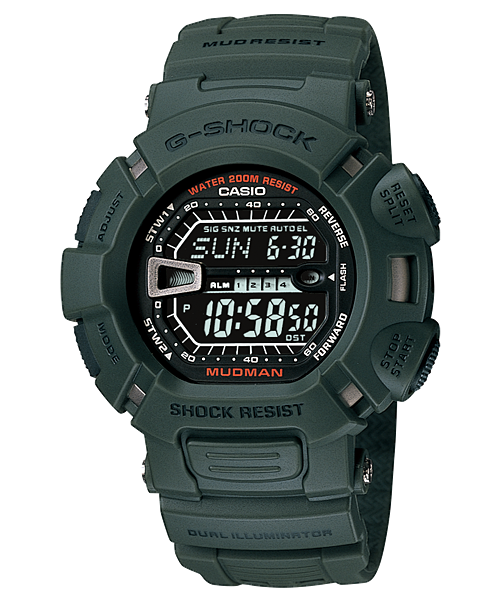 Casio G Shock Mud Man Green Multi Function G9000 3 Watch Direct