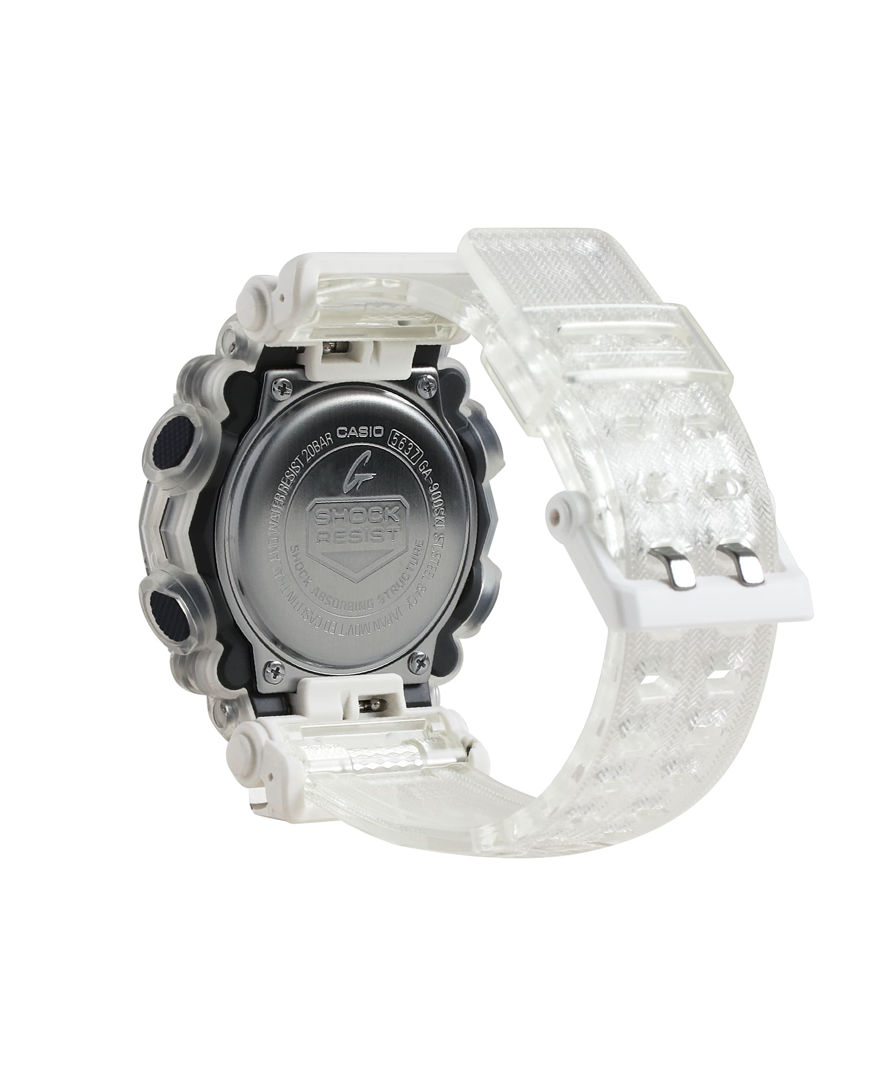 G-Shock DUO Sound Wave Transparent Mens Watch GA900SKL-7A