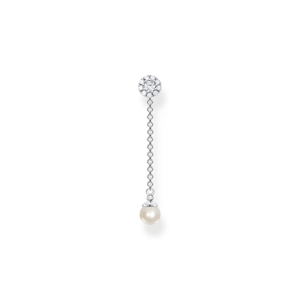 Thomas Sabo Single ear stud with pearls pendant long silver