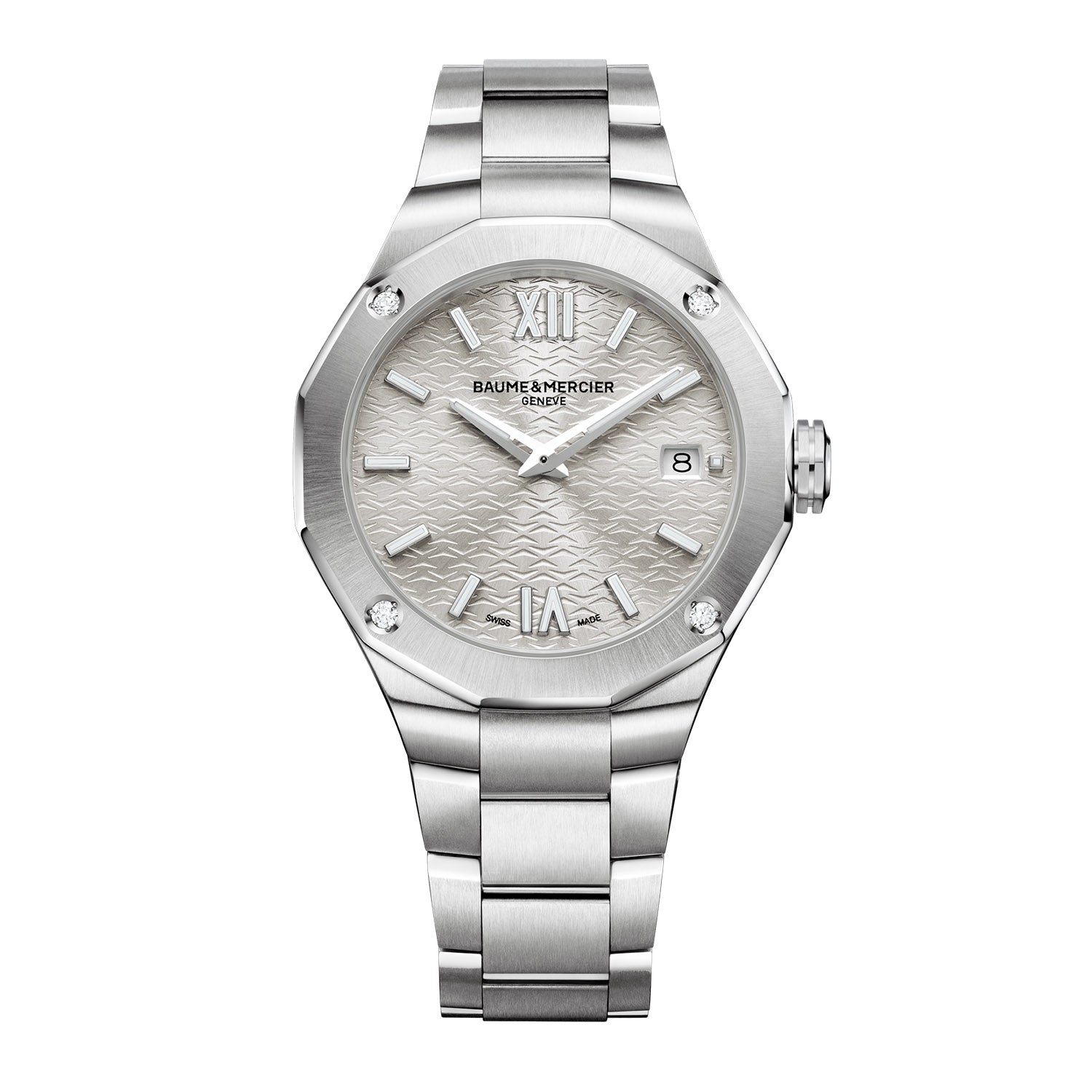 Baume & Mercier Riviera Quartz 36mm Diamond Set Watch M0A10614