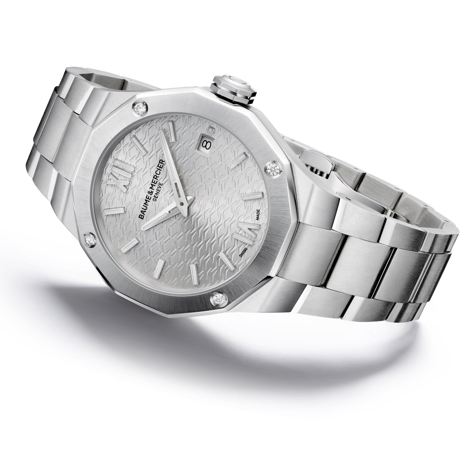Baume & Mercier Riviera Quartz 36mm Diamond Set Watch M0A10614