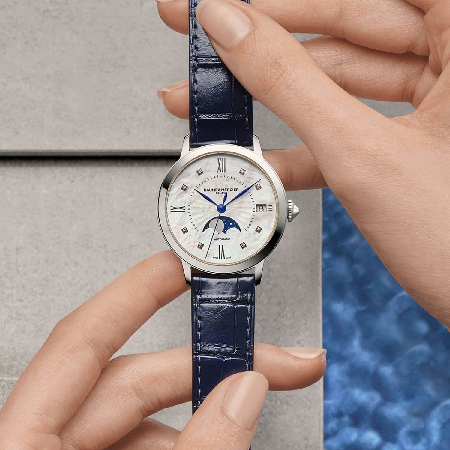 Baume & Mercier Classima Moon Face 34mm Watch M0A10633