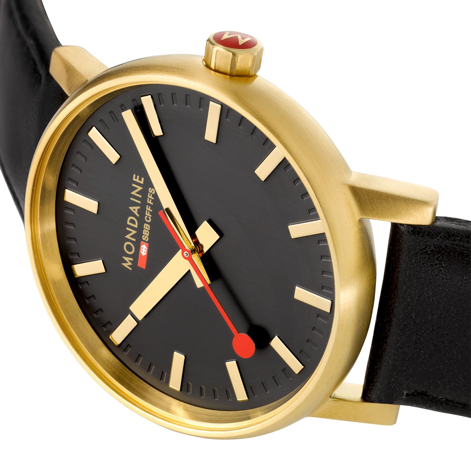 Mondaine Official EVO2 Golden Stainless Steel Watch MSE.30120.LB