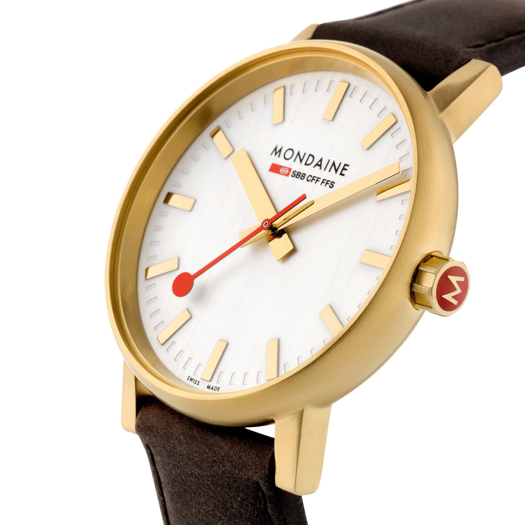 Mondaine Official EVO2 Golden Stainless Steel Watch MSE.40112.LG