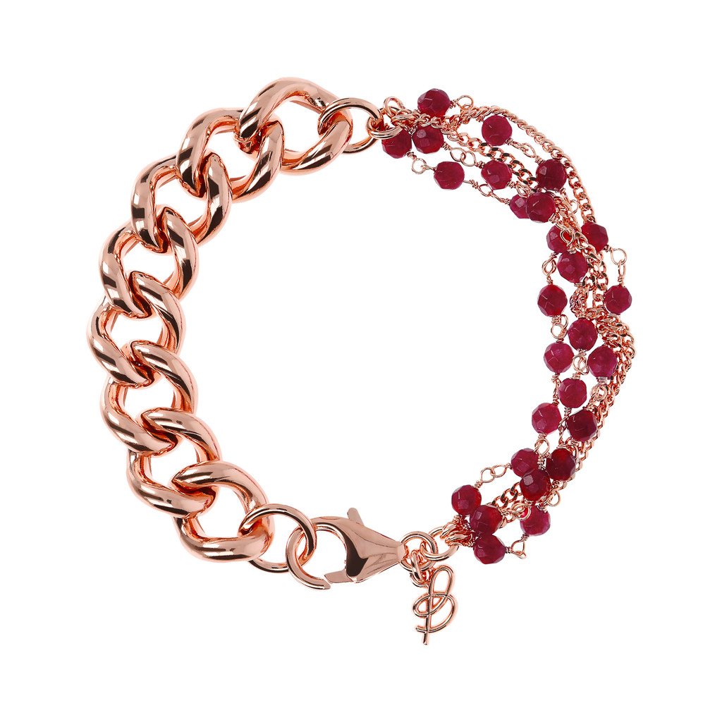 Bronzallure Rosary Bracelet Golden Rosè