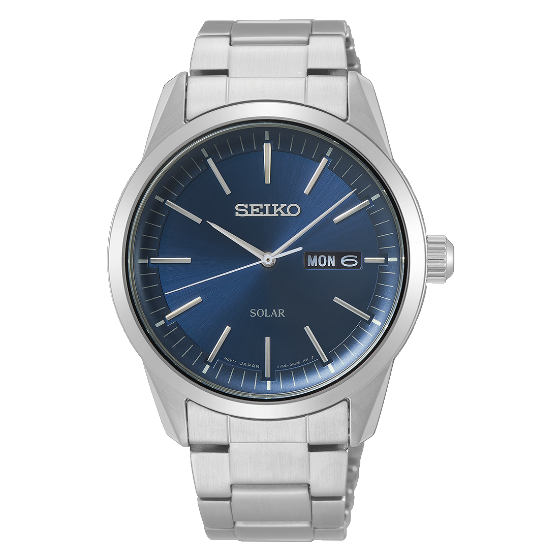 Seiko Solar Blue Dial Classic Watch SNE525P Watch Direct