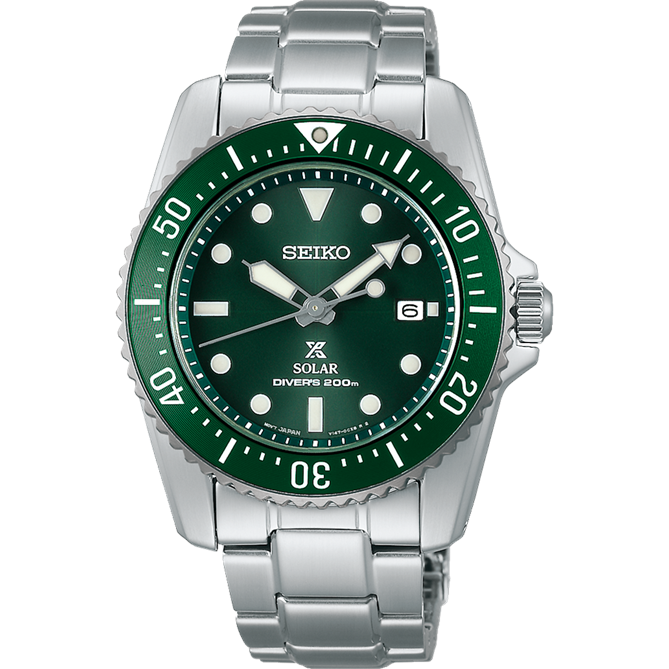 Seiko Prospex Green Solar Diver Men s Watch SNE583P Watch Direct