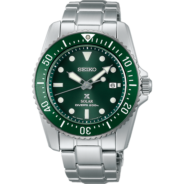Seiko Prospex Green Solar Diver Men's Watch SNE583P