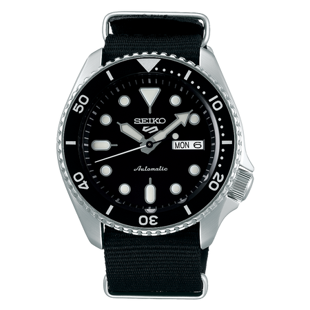 Seiko 5 Sports Black Men's Watch - SRPD55K3