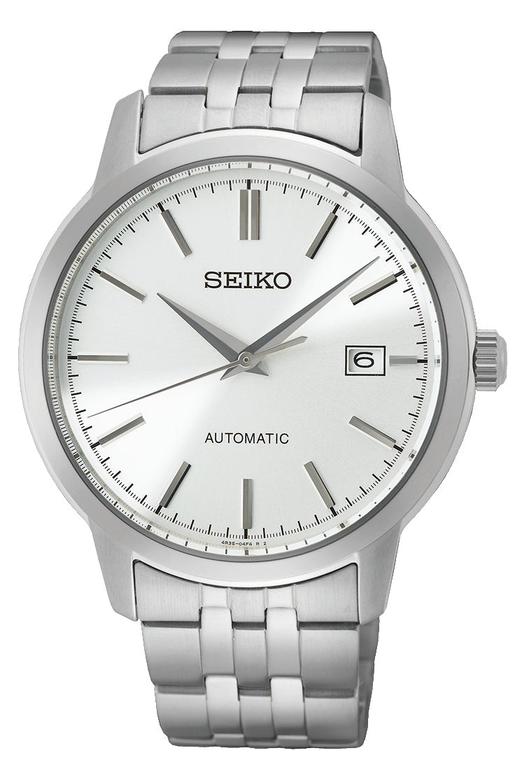 Seiko Essentials Automatic 100M Silver Dial Mens Watch SRPH85K