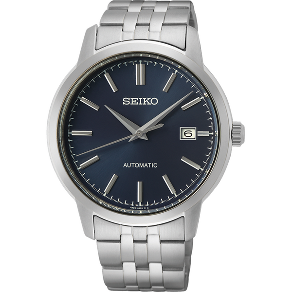 Seiko Essentials Automatic 100M Blue Dial Mens Watch SRPH87K