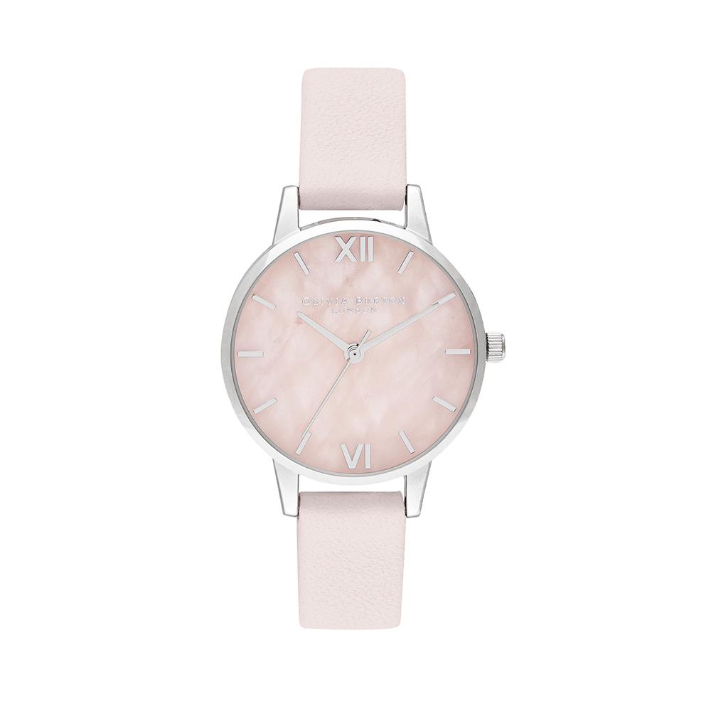 Olivia Burton Semi Precious Silver Blossom Watch Silver Watch