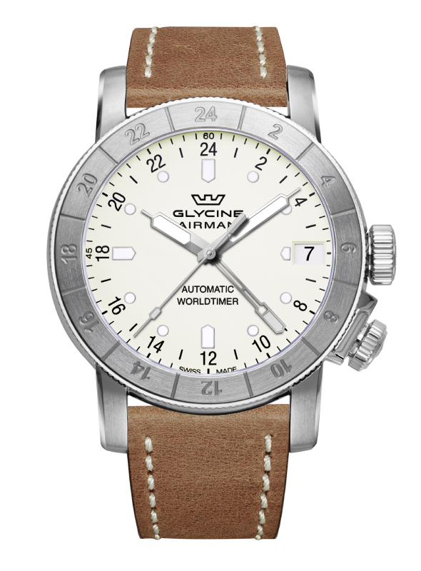 Stainless Steel Glycine Airman 46 Glycine Airman 46 GMT Brown