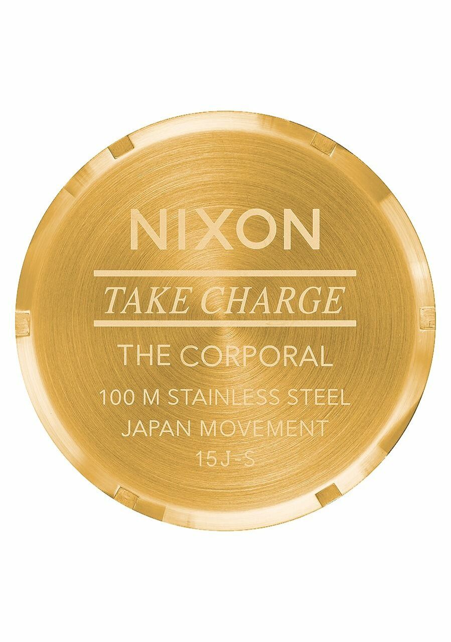 Nixon Corporal Ss All Gold And Black Mens Watch - A346510-00
