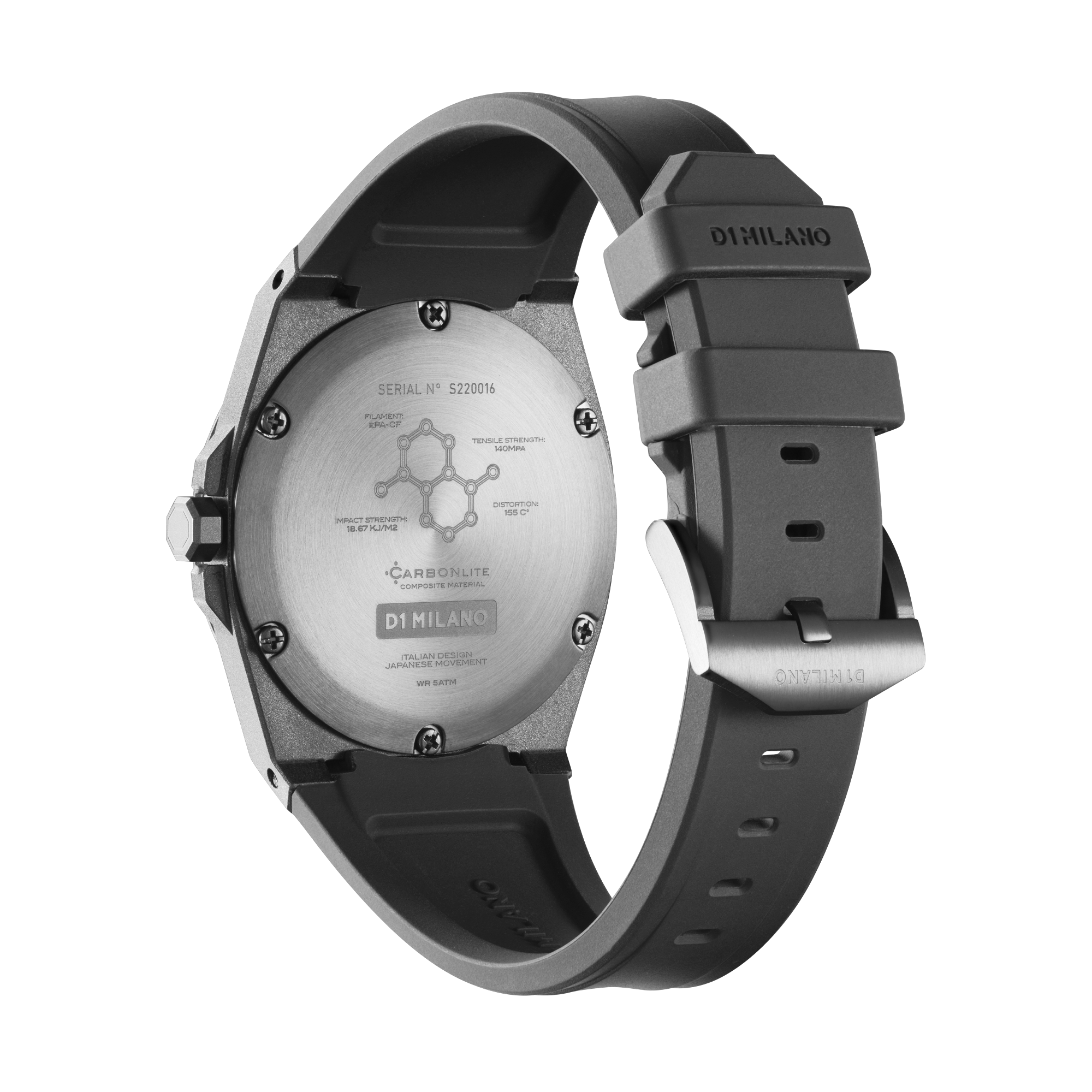 D1 Milano Carbonlite Carbon 40.5mm Watch CLRJ01