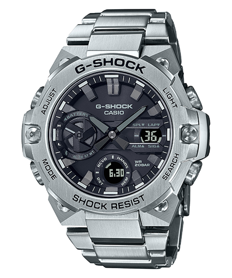 G Shock Connected Stainless Steel Solar Mens Watch GSTB400D 1A