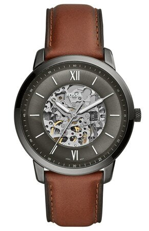Fossil Neutra Automatic Amber Leather Watch ME3161