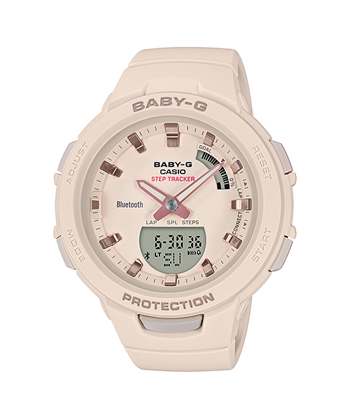 Baby G G Squad Beige Bluetooth Watch BSAB100 4A1