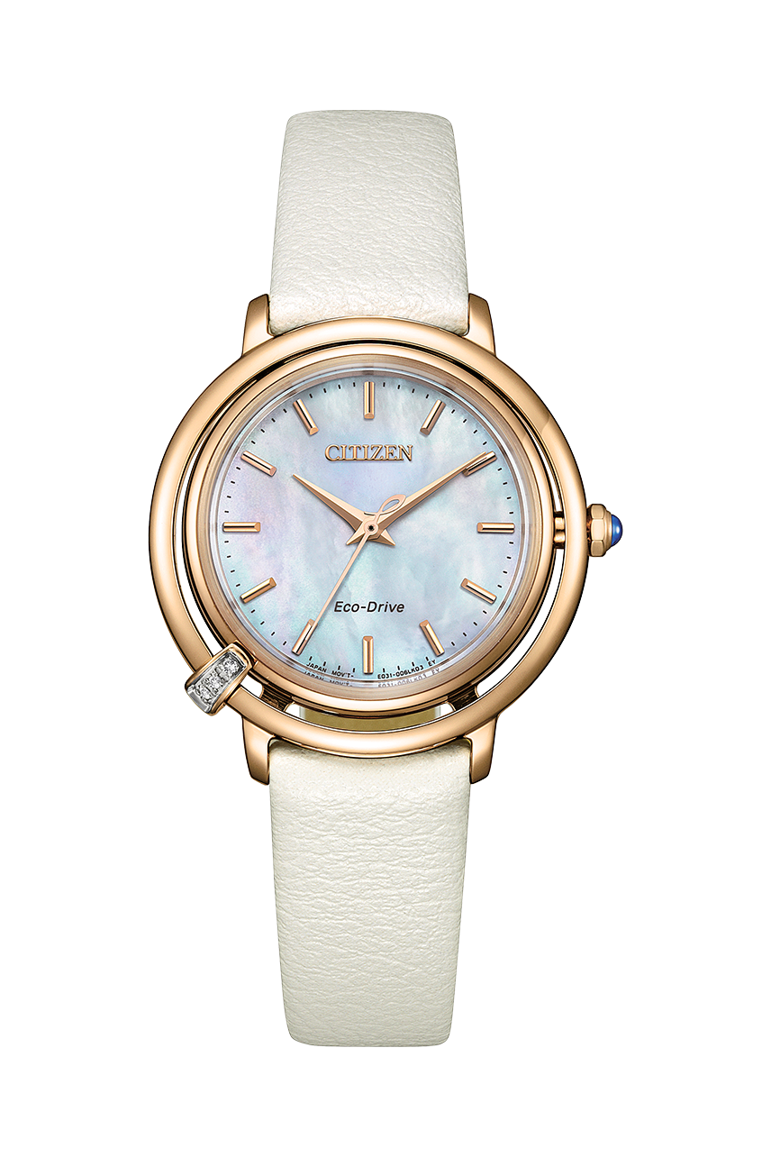 Citizen Eco-Drive Stainless Steel Mother of Pearl Dial Watch EM1093-61D