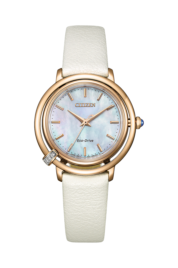 Citizen Eco-Drive Stainless Steel Mother of Pearl Dial Watch EM1093-61D