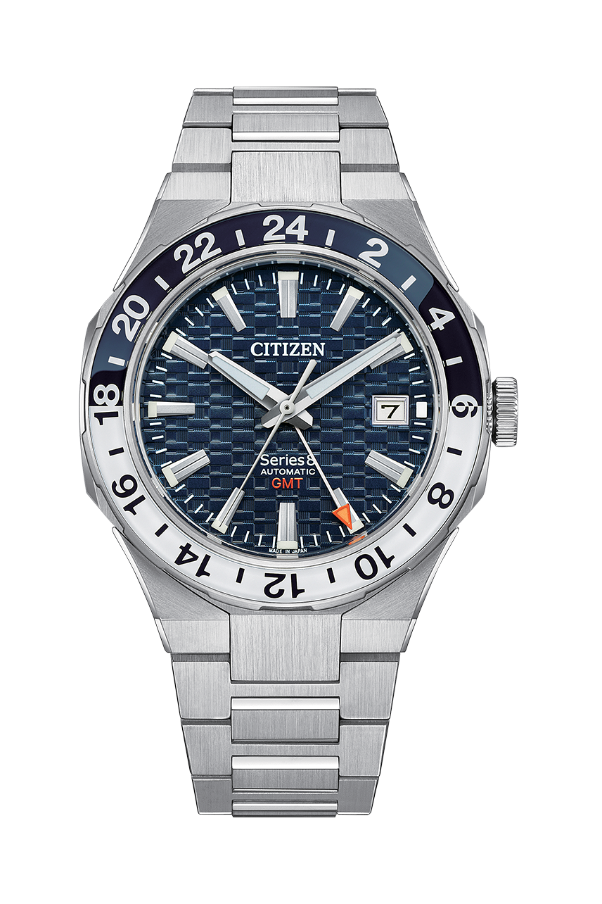 Citizen Series 8 Timepiece with GMT Functionality Blue dial Stainless Steel NB6034-58L