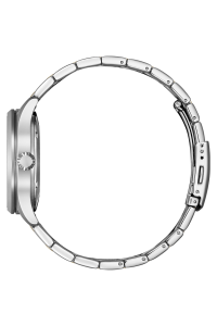 Citizen Mechanical NH8410-59E black dial stainless steel close-up view