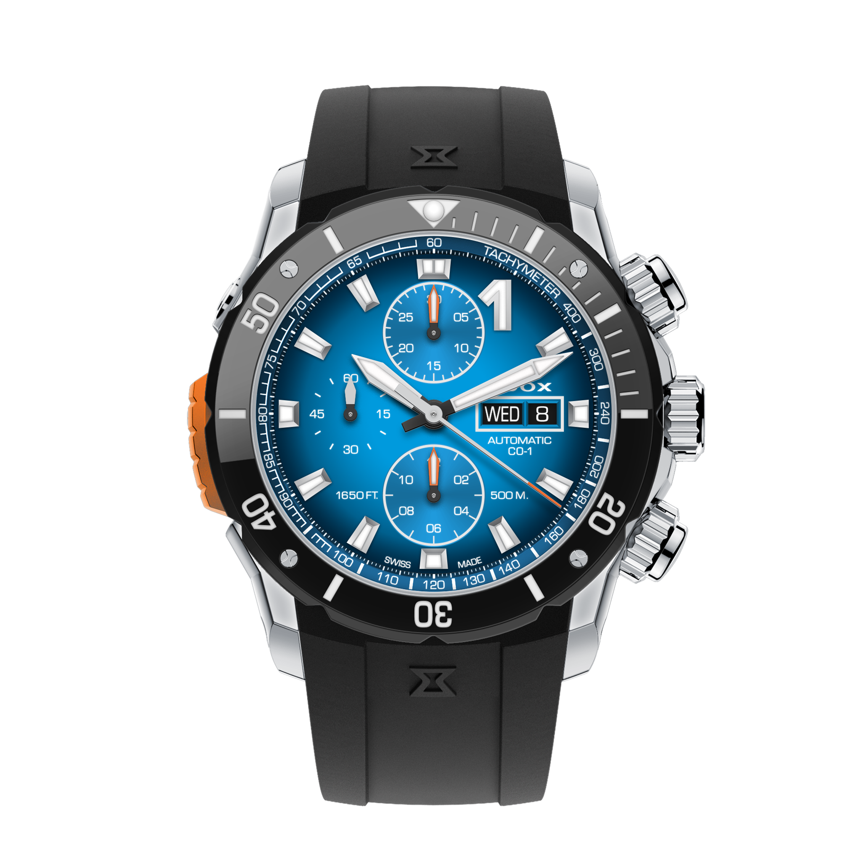 Edox CO-1 Chronograph Automatic Watch for Men Swiss Precision