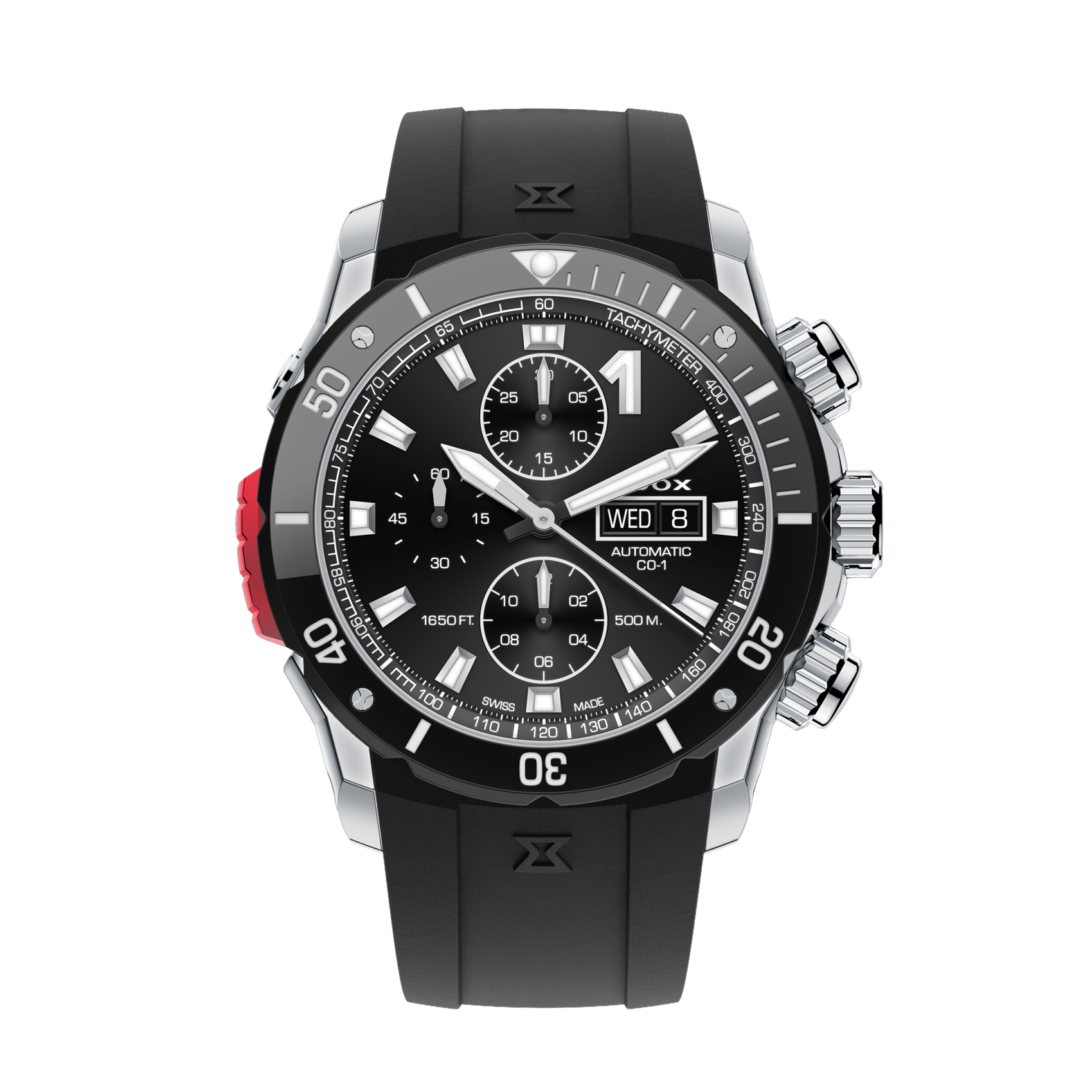 Edox CO-1 Chronograph Automatic Watch for Men Swiss Precision