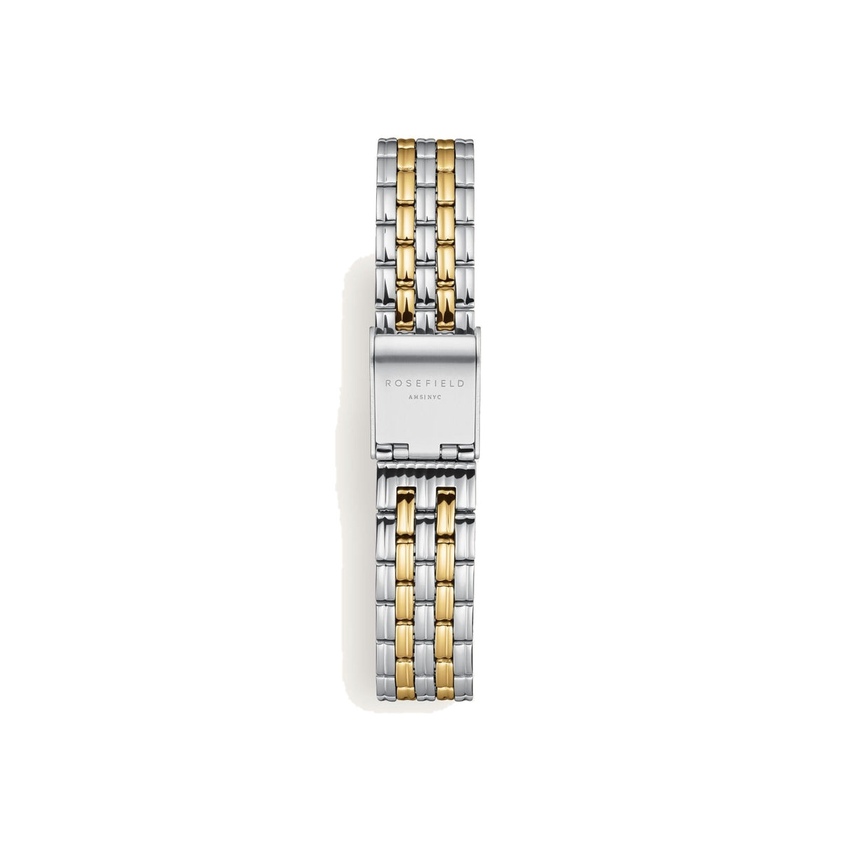 Rosefield Muse White Dial Two-Tone Silver Gold Bracelet Watch MUWDSD-MU03
