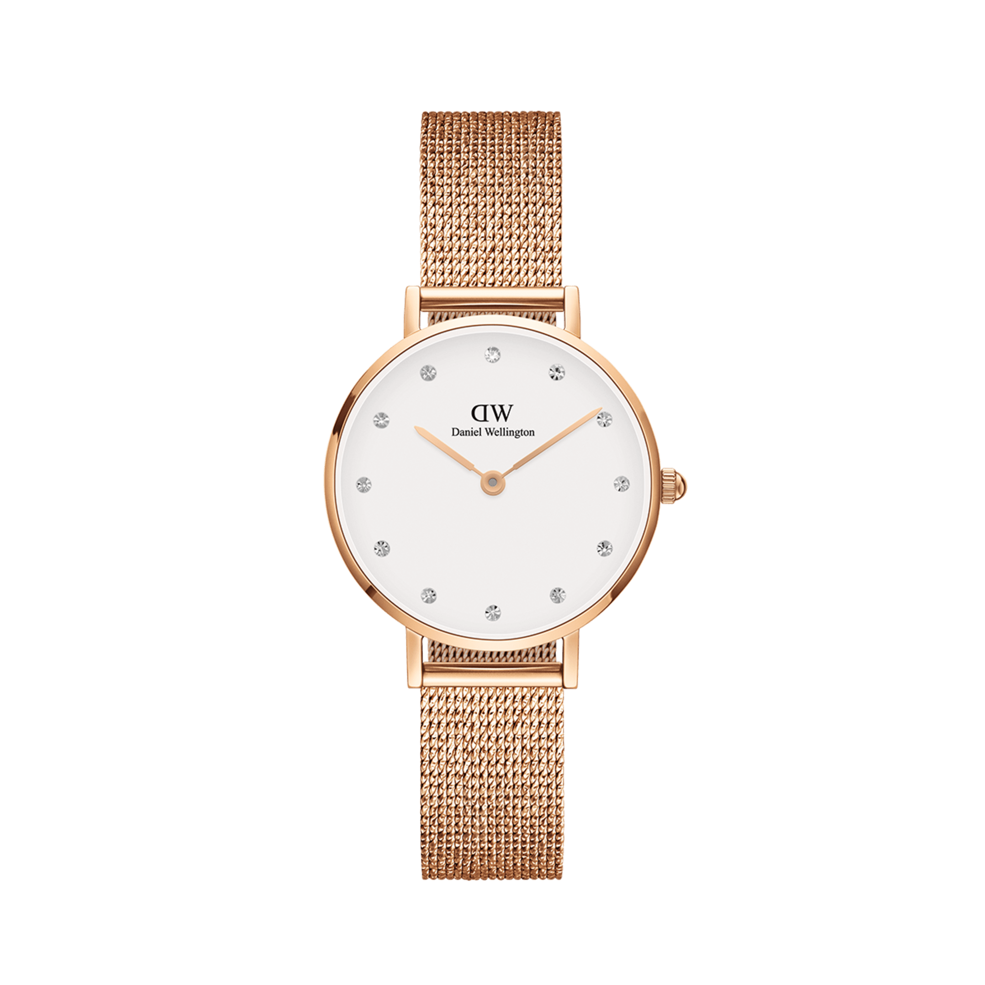 Daniel Wellington Petite 28mm Pressed Melrose Lumine White Dial Watch DW00100528