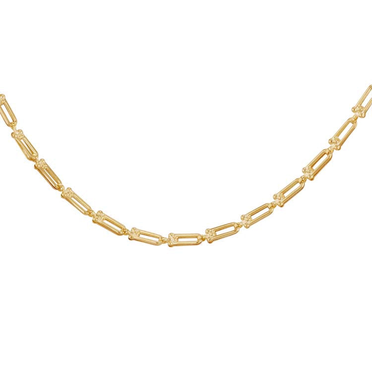 9K Yellow Gold Turquoise Petal Necklace Stylish Contemporary Design