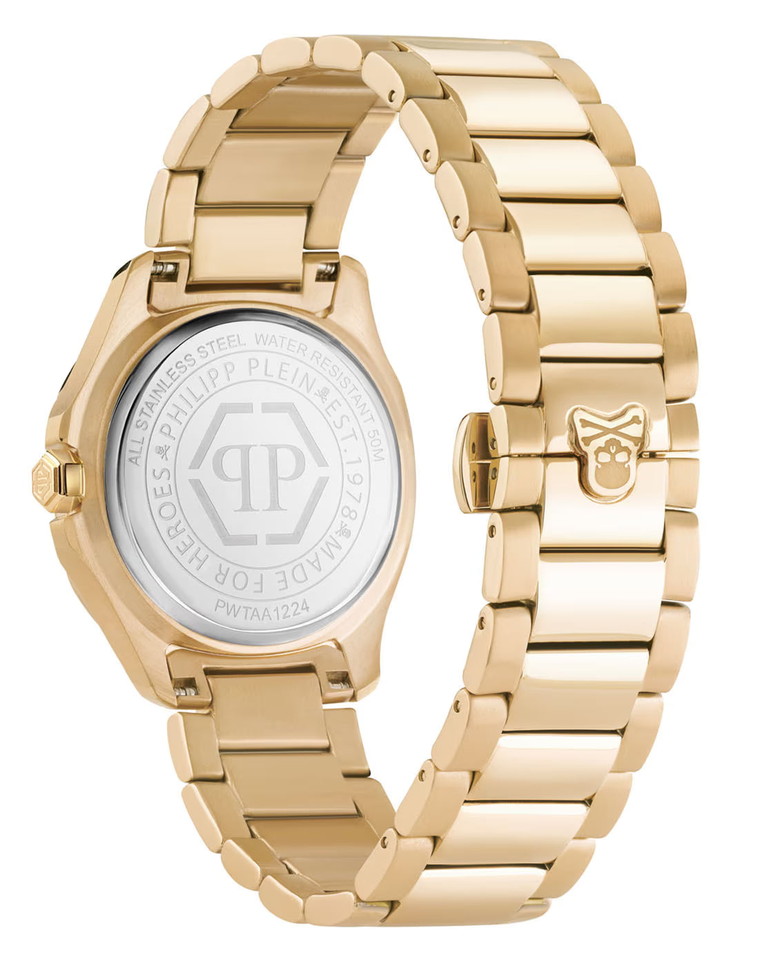 Philipp Plein Analogue Black Dial Stainless Steel Watch PWTAA1224