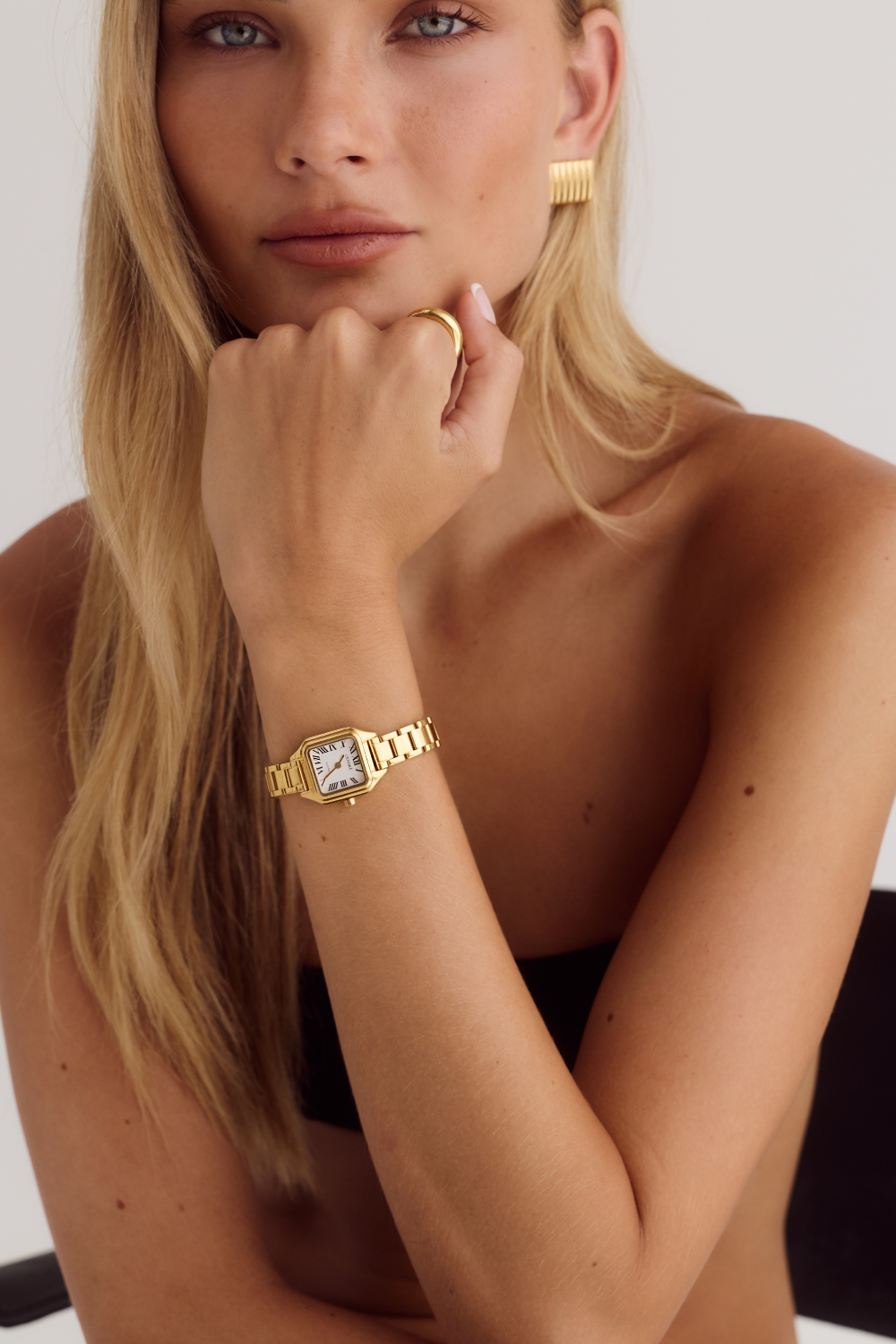 Cendré Hugo White Dial 18K Gold Women's Watch — view 3