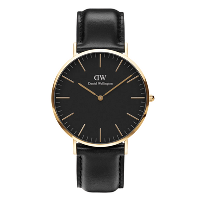 Daniel Wellington Classic Sheffield Black Leather Watch DW00100544