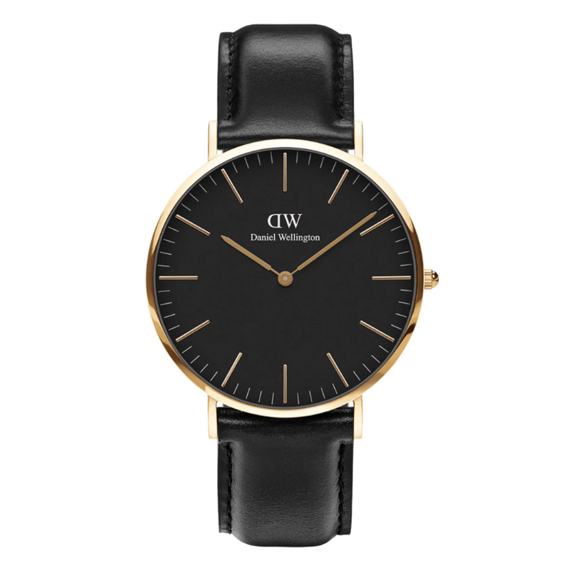 Daniel Wellington Classic Sheffield Black Leather Watch DW00100544
