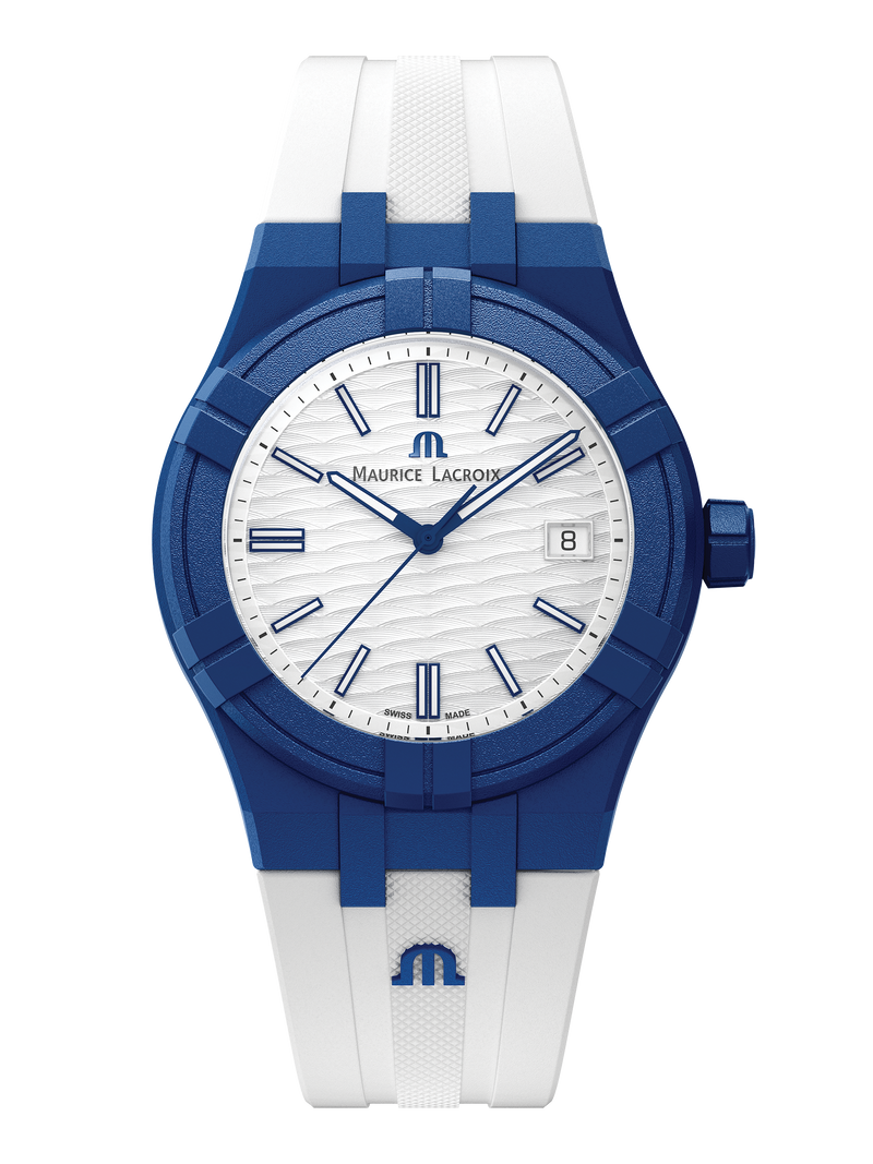 Maurice Lacroix Swiss-made AIKON #Tide Date 40mm Blue Watch AI2008-BBB11-300-0