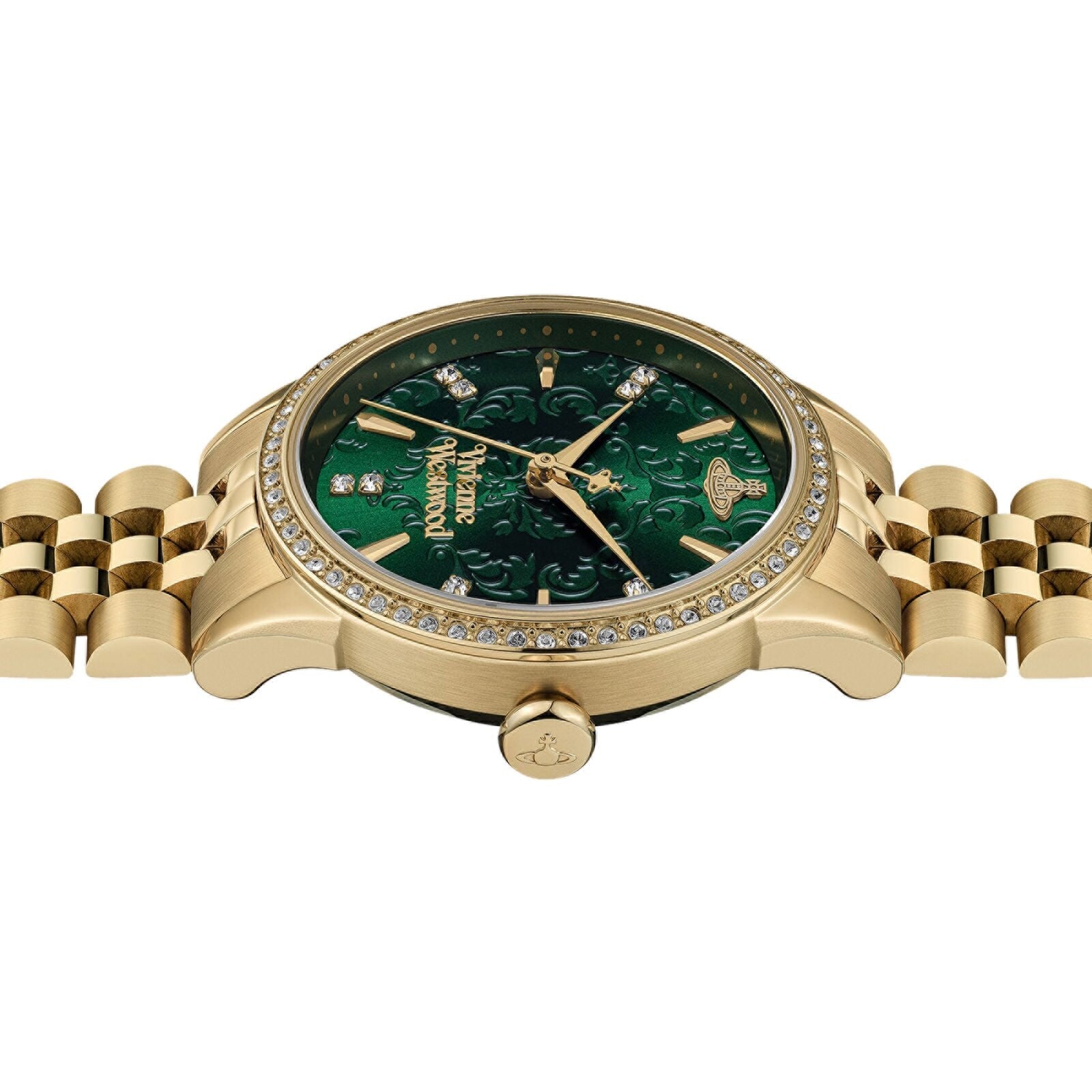 Vivienne Westwood Little Wallace Green Dial Stainless Steel Women's Watch VV327GRGD