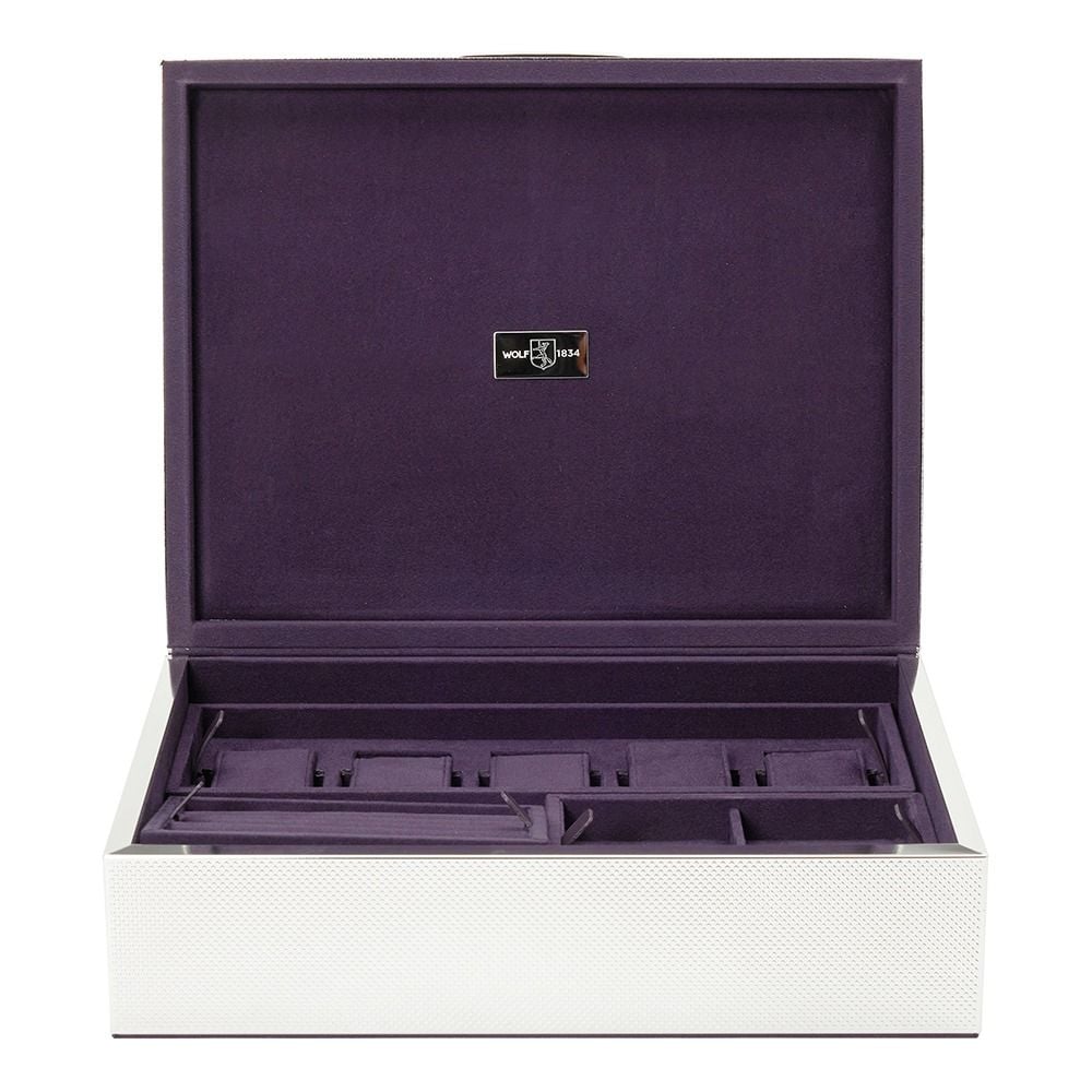Wolf Silver Large Watch Jewelry and Legacy Box 190005