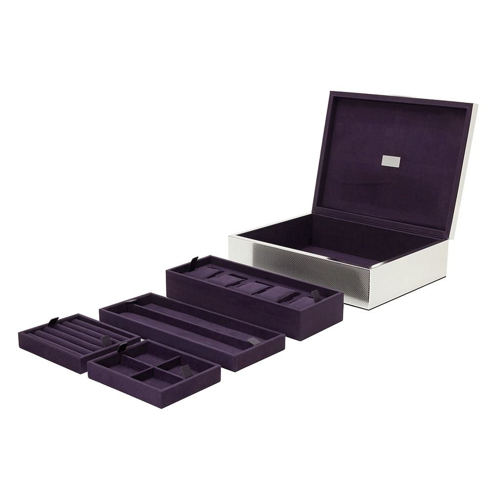 Wolf Silver Large Watch Jewelry and Legacy Box 190005