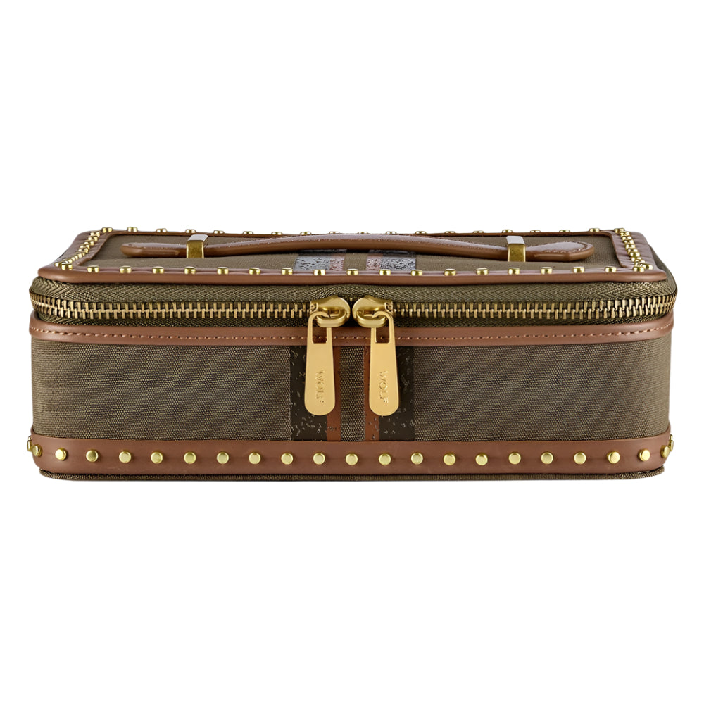 Ida Travel Zip Khaki Jewellery Case 190042