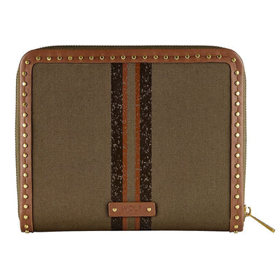 Ida Travel Zip Jewellery Portfolio Khaki 190043