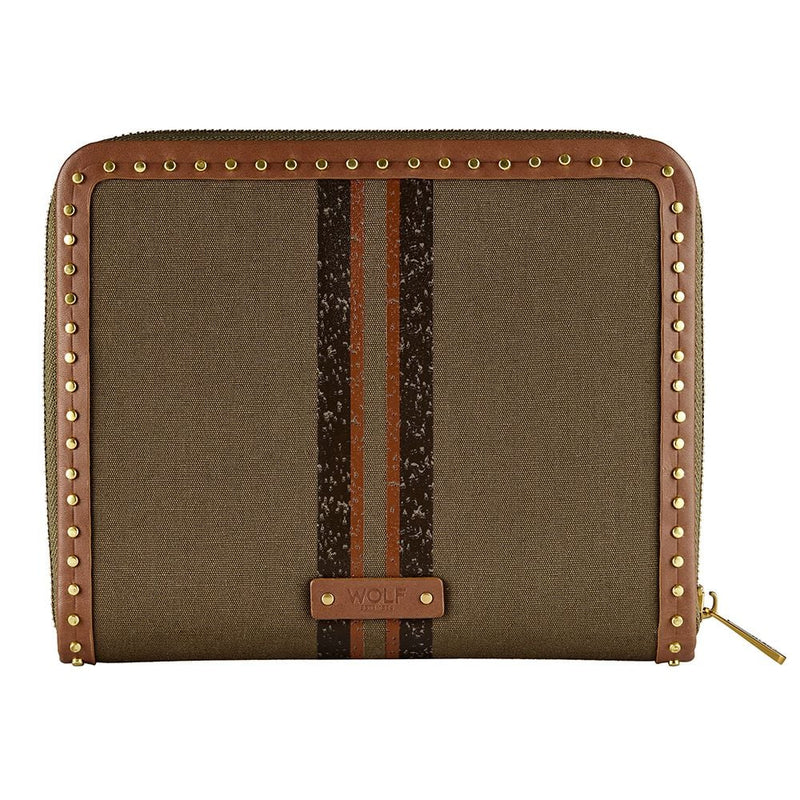 Ida Travel Zip Jewellery Portfolio Khaki 190043