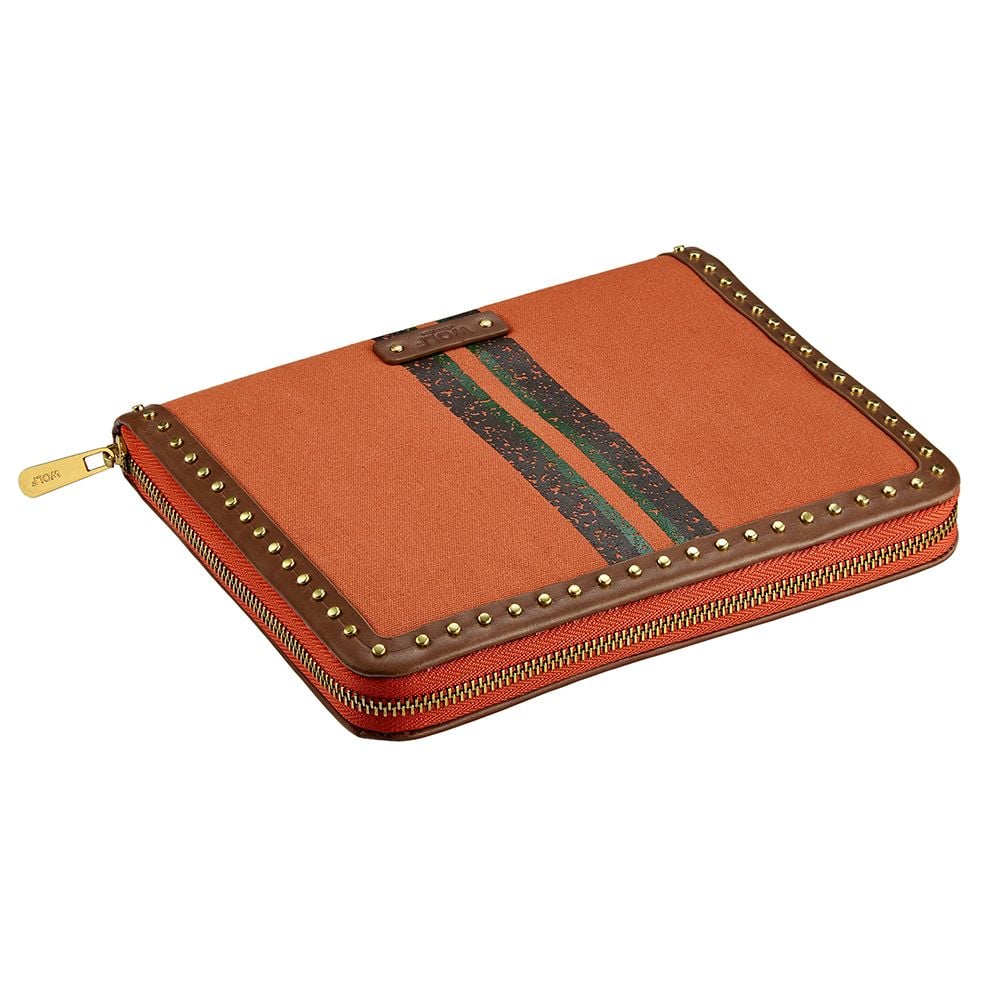 Ida Travel Zip Jewellery Portfolio Orange 190046