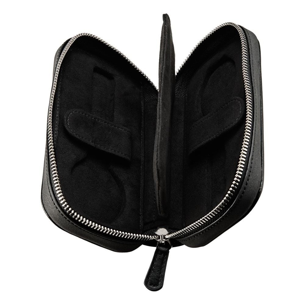 Wolf Philipp 2 Piece Watch Zip Case Black 190205