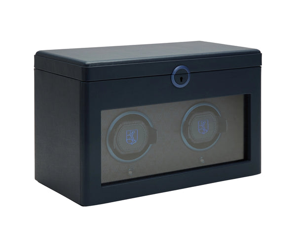 Wolf Earth Double Blue Watch Winder 190417