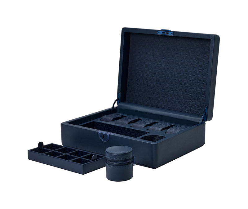 Wolf Earth 5 Piece Watch Box with Storage