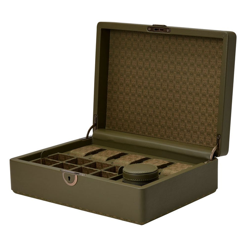 Wolf Earth 5 Piece Watch Box with Storage