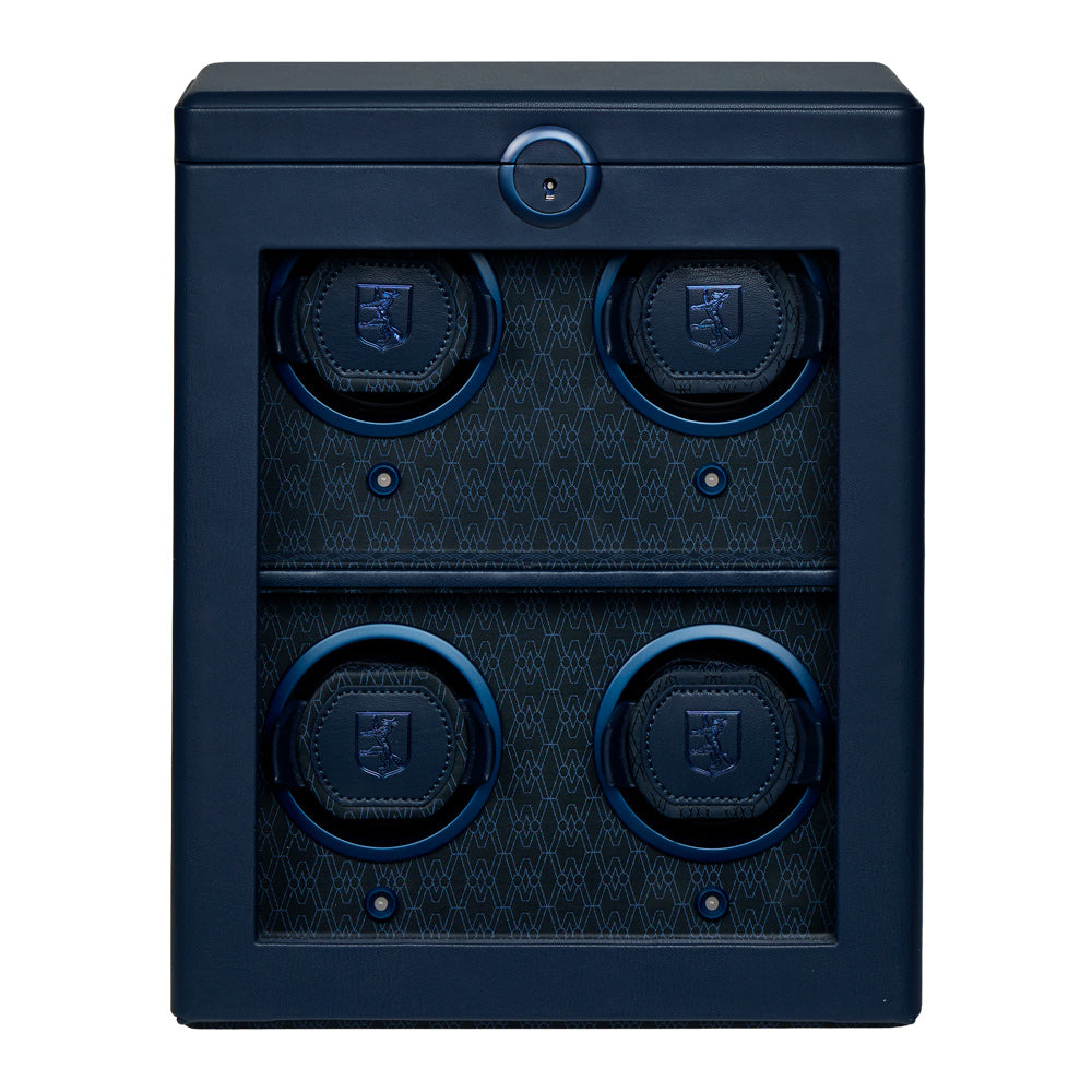 WOLF Earth 4 Piece Watch Winder in Midnight Blue