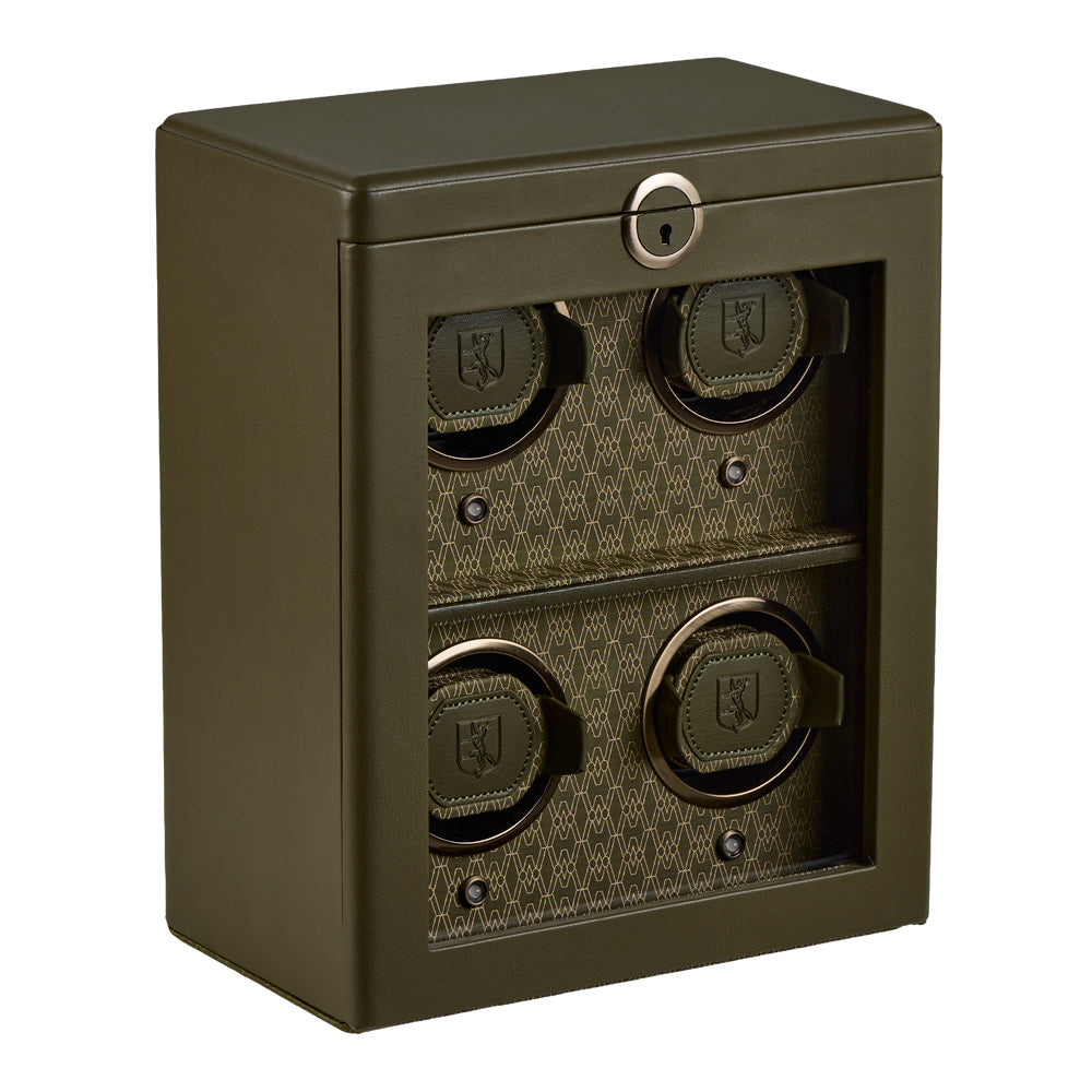 WOLF Earth 4 Piece Watch Winder in Olive