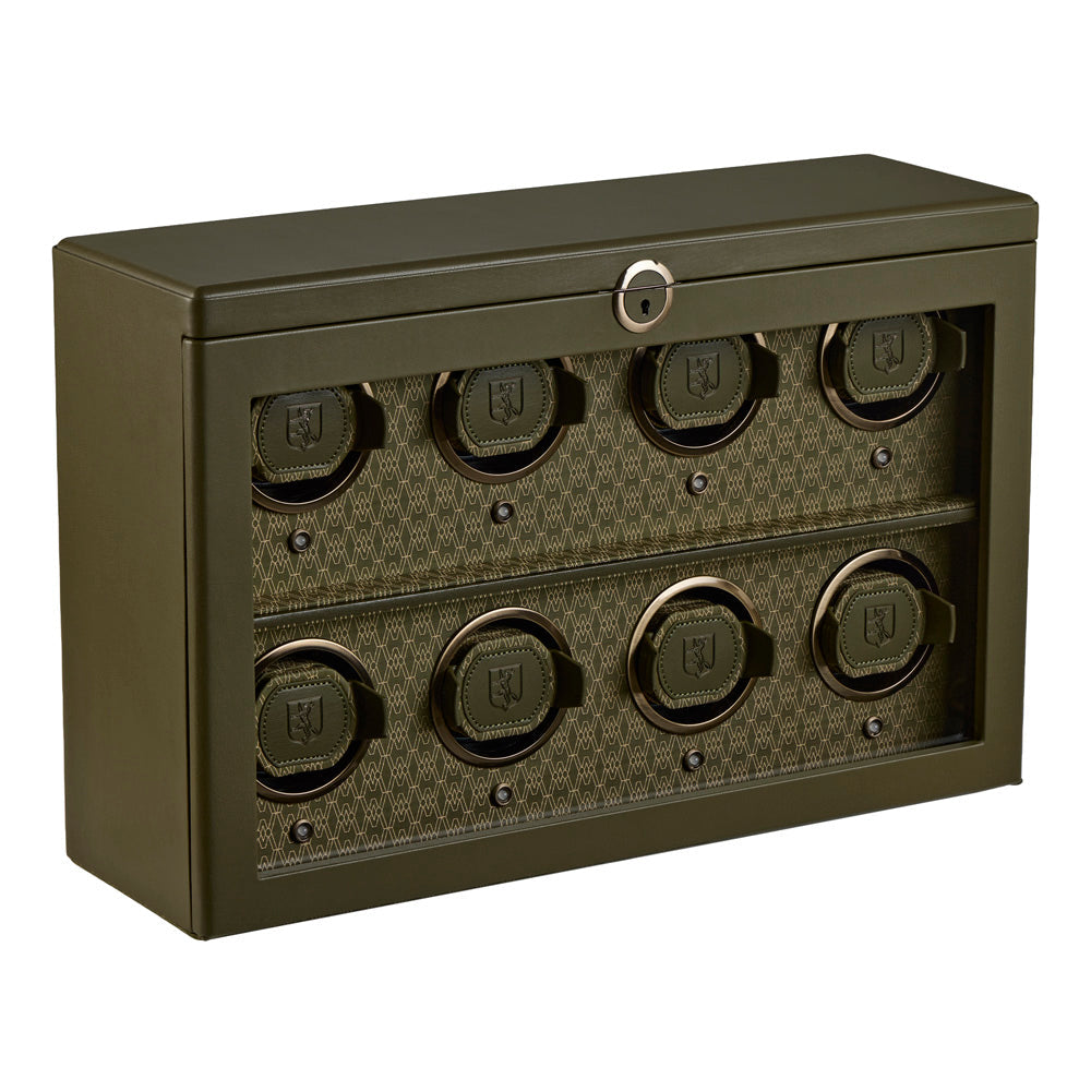 WOLF Earth 8 Piece Watch Winder in Olive